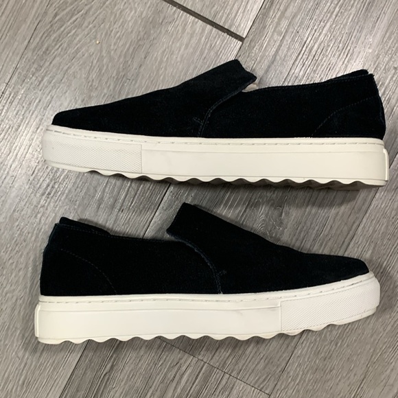 J Slides Dimmi Black Suede Slip-On Smeaker Loafers size 8.5 - Picture 5 of 8